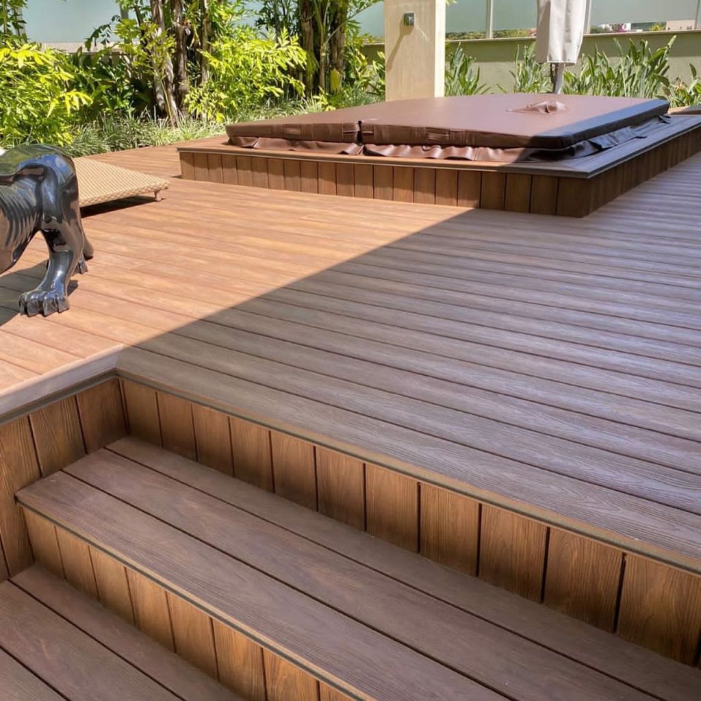 Deck de Madera Plástica, Deck de plastico para exterior